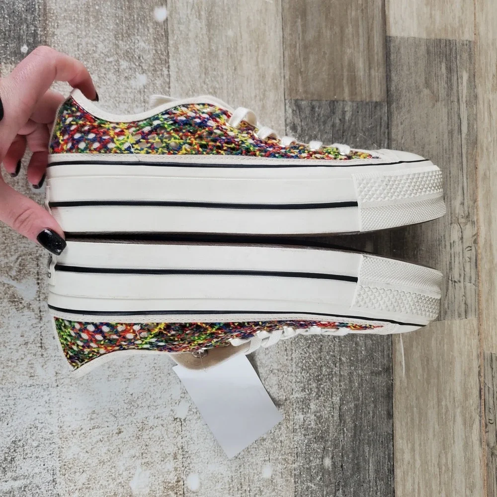 Converse Chuck Taylor All Star Lift Ox Womens Shoes Sz 7 Multi Platform Sneakers